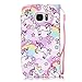 Galaxy S7 Case, Firefish Stand Flip Folio Wallet Cover Shock Resistance Protective Shell with Cards Slots Magnetic Closure for Samsung Galaxy S7-Horses