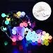 Vmanoo String Lights Battery Powered, 40 LED Globe Fairy String Lights, Outdoor Indoor Decor Lighting for Christmas Garden Path Patio Lawn Holiday Wedding Party, 2-PACK (Multi Color)