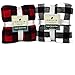 PAVILIA Black and Red Buffalo Plaid Fleece Throw Blanket for Couch, Soft Checkered Flannel Blanket for Sofa, Plaid Christmas Couch Throw Bed, Warm Cozy Decorative Blanket Fall Decor Gift, 60x80