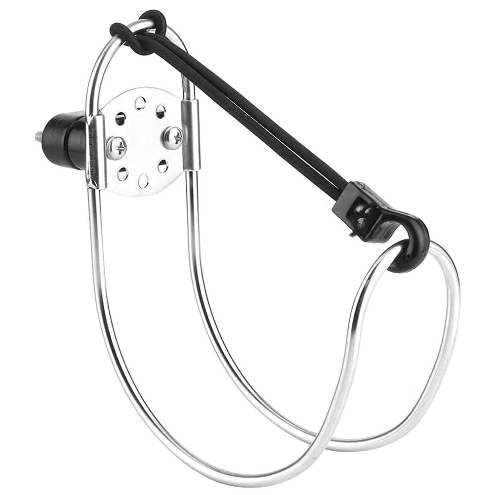 CeFoney Life Buoys Ring,Stainless Steel Horseshoe Life Buoys Swimming Ring Holder Ship Buoy Bracket Lifebuoy Yacht Boat Accessories