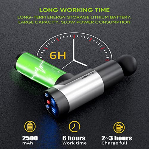 Clanor Massage Gun, Percussion Massage Gun for Athletes, Muscle Massage Gun Deep Tissue Massager, 20 Levels 7 Heads Massage Gun
