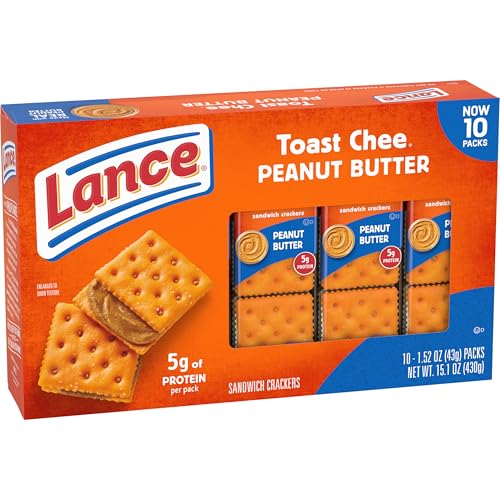 LANCE TOASTCHEE PEANUT BUTTER, 10 COUNT 1.52 OZ