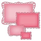 Spellbinders S5-158 Decorative Elements Nestabilities Timeless Rectangles Die Templates
