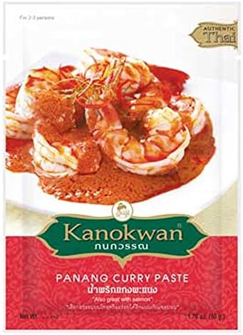 Kanokwan Panang Curry Paste 1.76 oz / 50g, (Pack of 4)