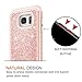 LeYi Compatible with Galaxy S7 Case with Glass Screen Protector [2 Pack], Glitter Bling Girls Women [PC Silicone Leather] Dual Layer Heavy Duty Phone Case for Samsung Galaxy S7 (2016) TP Rose Gold