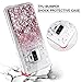 Caka Galaxy S9 Plus Case, Galaxy S9 Plus Glitter Case Liquid Series Luxury Fashion Bling Flowing Liquid Floating Sparkle Glitter Soft TPU Case for Samsung Galaxy S9 Plus (Rose Gold)