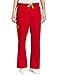 WonderWink Womens Flare Leg Cargo Medical Scrubs Pants, Red, Medium US