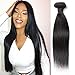 VONAR HAIR Brazilian Virgin Straight Hair Bundles 1PCS 22inch 100% Unprocessed Human Hair Extensions Natural Color Brazilian Straight Hair Bundle Deals