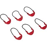 MAXPEDITION Positive Grip Zipper Pulls (Small, EMS Red) Pack of 6, Zipper Pull Replacement for Emergency Medical Backpacks, First Aid Kits, Tourniquet Pouches, PZSRED