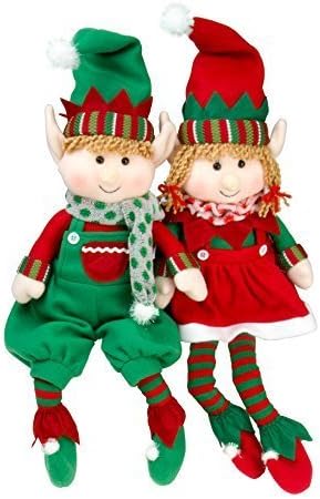 SCS Direct Elf Plush Christmas Stuffed 