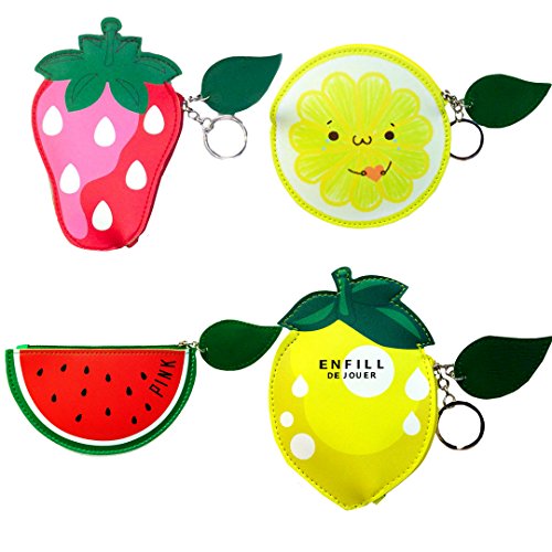 Kennedy cute small refreshing fruit shape mini pu leath…