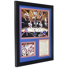 New York Rangers NHL All Time Greats Collectible | Framed Photo Collage Wall Art Decor - 12"x15" | Legends Never Die - Image 3
