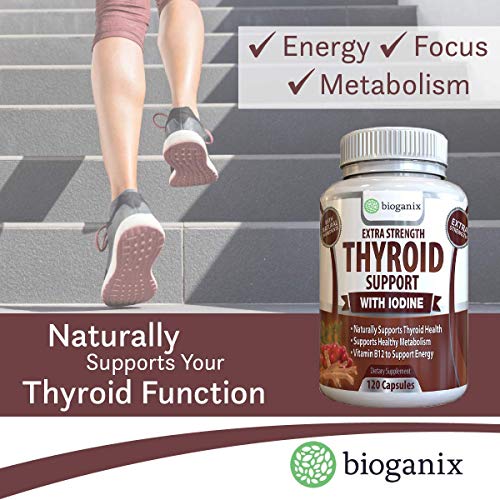 BioGanix Thyroid Support Supplement with Iodine, Extra Strength