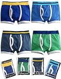 Vaenait Baby 2T-7T Kids Boys Boxer Briefs 4-Pack Underwear Set Style-Band