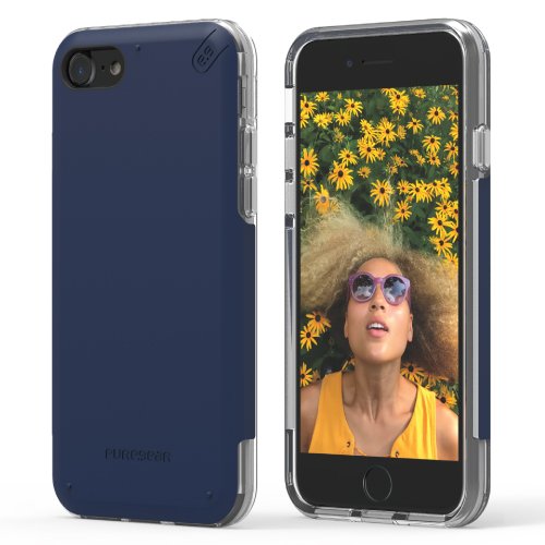 PureGear DualTek PRO for iPhone 7 - Blue/Clear