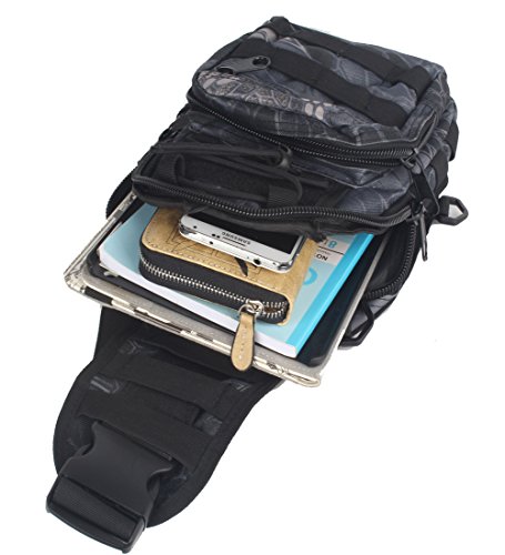 Innturt Tactical Sling Bag Assault Pack Gear Backpack (Python Black)
