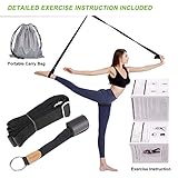 UBING Leg Stretcher, Leg Flexibility Door Stretcher Strap for Ballet Cheer Gymnastics Taekwondo Dancers with Detailed Exercise Instruction and a Portable Carry Bag