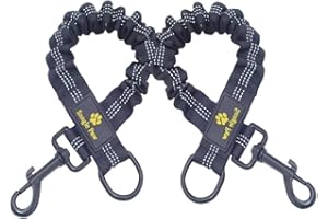 SNAGLE PAW Bungee Dog Leash Extension Attachment, 18” Shock Absorbing Lead Extension Absorber, Prevent Injury on Arm and Shoulder & Save Dogs from Getting Hurt, Great for Bicycle, Running, Walking