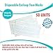 Disposable Face Mask (3-Ply) with Earloop, Great for Virus Protection and Personal Health (50 Masks/Box, BLUE)
