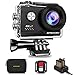 Apexcam 4K Action Camera 16MP Underwater Waterproof Camera 40M 170°Wide-Angle WiFi Sports Camera with 2.4G Remote Control with 2 Batteries 2.0'' LCD Ultra HD and Mounting Accessories Kit