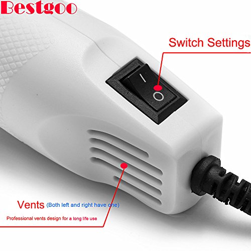 image for Bestgle 300W Mini Heat Gun for Embossing, Multi-purpose Hot Air Gun He