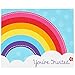 Birthday Express Rainbow Wishes Party Supplies - Invitations (8)