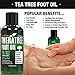 Oleavine Foot Oil with Tea Tree Oil, Neem Oil, and Menthol Mint - Helps Skin Irritation and Foot Odor – Moisturizing TheraTree