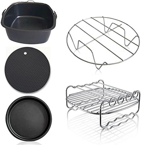 Air Fryer Accessories for Gowise Phillips and Cozyna, Set of 5, Fit all 3.7QT - 5.3QT - 5.8QT