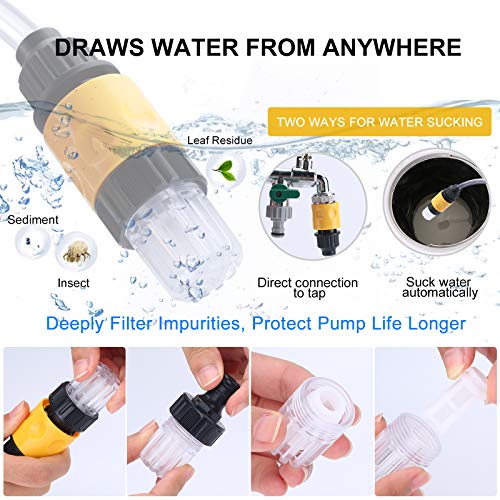 BERGWERK Cordless Power Cleaner 40V Portable Power Washer with 2pcs