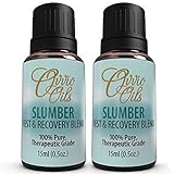 Slumber Rest and Recovery Essential Oil Blend by Ovvio (2 Pack) | Naturally Fight Insomnia, 100% Holistic Natural Aromatherapy Sleep Aid | Relax & Calm the Natural Way – 2 Pack- Large 15ml
