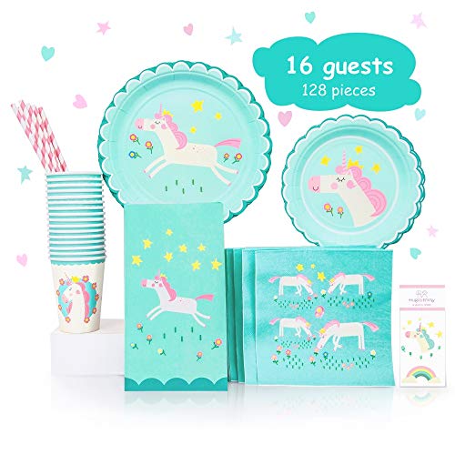Unicorn Plates and Napkins