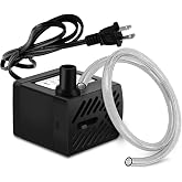 PULACO 50GPH 3W Mini Submersible Water Pump with 3.3 FT Tubing for Aquariums, Fish Tank, Pond, Fountain, Hydroponics