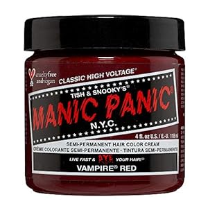 Manic Panic Classic Cream Semi-Permanent Vegan Hair Color, Vampire Red