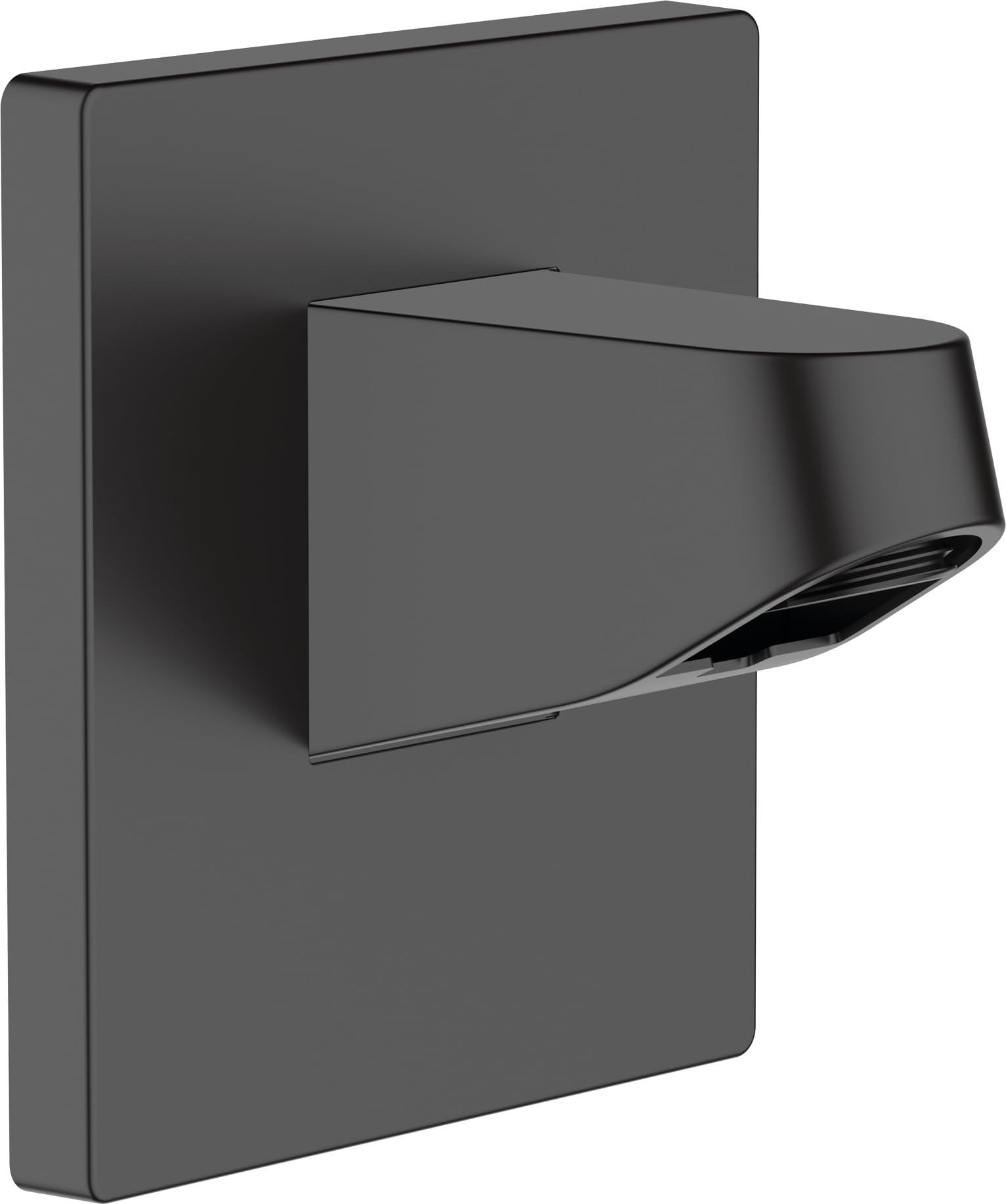Hansgrohe 24139670 Pulsify Wall Connector for Overhead 105 Outlet, matt Black, Shower Head 105mm