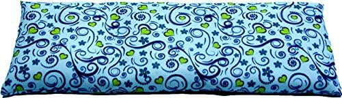 COVERBAGBCN - Standard Seeds Thermal Bag | Filled with Aromic Herbs and Lavender | Double Washable Cover with Separations | Heat and Cold Therapy | Oil-Free | 35 x 14 cm | 700 g (Hearts)