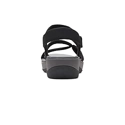 Clarks Women's Ankle-Strap Wedge Sandal, Black, 10.5