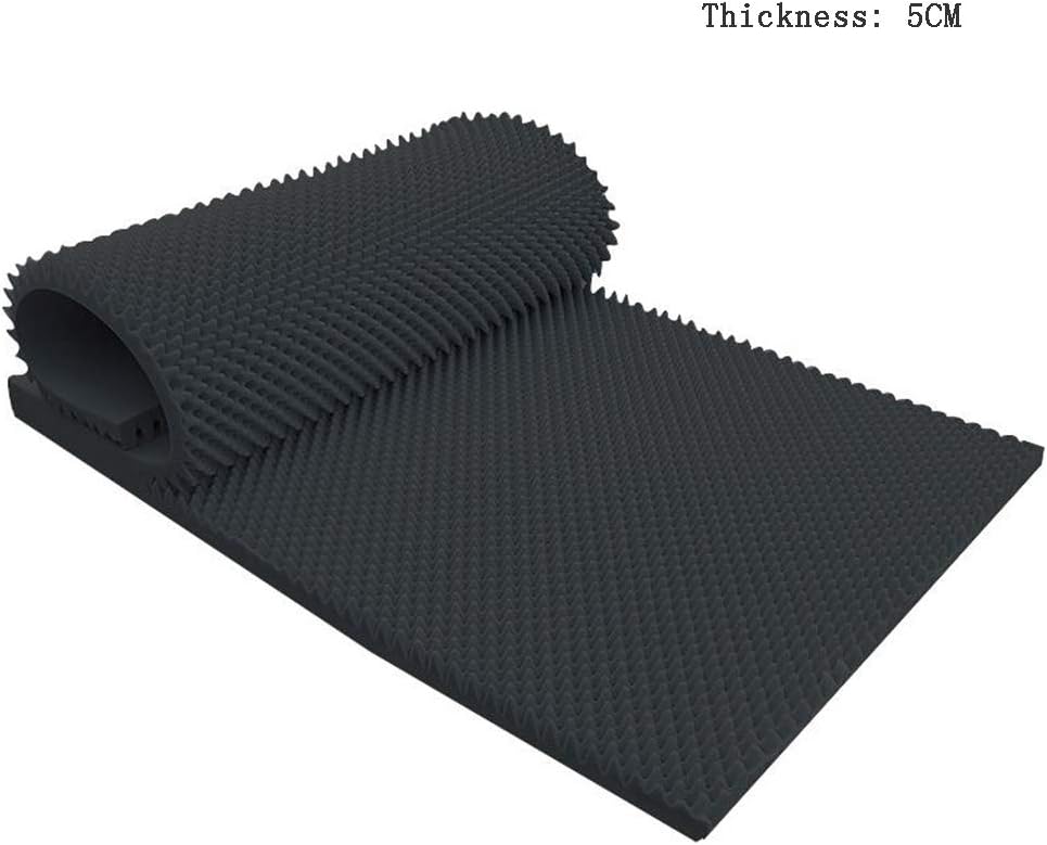 QIDI 2 X 1.5 M Wedge Black & Red Acoustic Soundproofing Foam Studio Treatment Wall Panel Tiles (Color : Black-02)