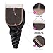 Li Queen 10 inch Brazillian Loose Wave Lace Closure size 4x4 Top Lace Closure with Baby Hair 100% Human Hair Loose Closure Free Part 1B# Color