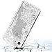 Huness Google Pixel 3 Case, Pixel 3 Case, TPU Grip Bumper and Clear Flower Transparent Hard PC Backplate Hybrid Slim Phone Case Cover for Google Pixel 3, Pixel 3 Phone (2018) (Clear Flower)