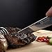 KESSAKU 5-Inch Steak Knife Set - Samurai Series - Forged High Carbon 7Cr17MoV Stainless Steel - Pakkawood Handle with Blade Guard