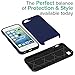 CellEver Heavy-Duty Case for iPhone 5/5s/SE (1st Gen 2016 Edition) - Dual Layer, Military Grade Protection, Elevated Screen & Camera Protection, Slim, Shockproof Non-Slip Phone Cover (Navy Blue)