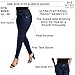 My Fit Jeans- SIZE 14-20 DARK WASH: Women's Stretch Denim Jeans with Pockets and the Comfort of Leggings, Petite through Plus Size