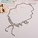 Towallmark(TM) Steampunk Goth Alloy Dinosaur Skeleton Dead Tyrannosaurus T-Rex Charm Necklace (Silver)