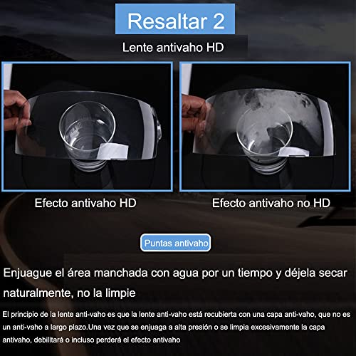 Yundobop Casco de Moto para Moto Integral Ajustable - Casco Motocicleta Integral con Lente antivaho HD, Babero de vellón extraíble Respirable y Ligero Matte Abatible Todas Las Tallas
