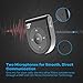 Bluetooth Receiver, Better Talking Experience with Two Microphones 15 Hour Bluetooth Car Kit, TaoTronics Wireless Audio Bluetooth Car Adapter(One Click Siri Activation,DSP/CVC 6.0/A2DP/AVRCP)