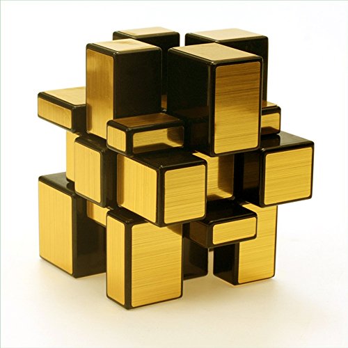 TANCH Mirror Speed Magic Cube 3x3 Puzzle Toy for Children & Adults Gold…