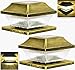 Sogrand Solar Post Cap Lights 4 x 4 Plus Bright 15 Lumen 2 Pack Outdoor Warm White LED Lamp for Vinyl Posts Caps 3.5x3.5 4x4 5x5 Waterproof 5