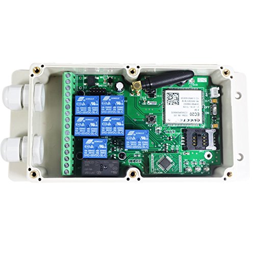 KiaoTime GSM-RELAY-US4G NEW USA AT&T 4G 7CH Output GSM SMS Remote Control Relay Contact Switch Box iOS APP