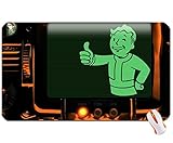 Orange Pipboy wgreen screen wallpaper06 super big size mousepad Dimensions: 23.6 x 13.8 x 0.2(60x35x0.2cm)