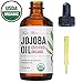 Jojoba Oil, USDA Certified Organic, 100% Pure, Cold Pressed, Unrefined. Revitalizes Hair & Gives Skin a Radiant Youthful Look. Effective Treatment for Face, Lips, Cuticles, Stretch Marks.